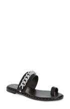 Women's Bcbg Zola Chain Slide Sandal M - Black