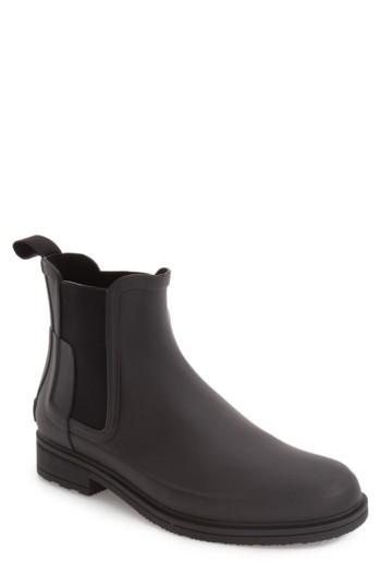 Men's Hunter Original Refined Waterproof Chelsea Boot M - Black