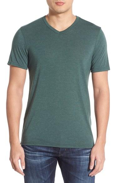 Men's Michael Stars V-neck T-shirt - Grey