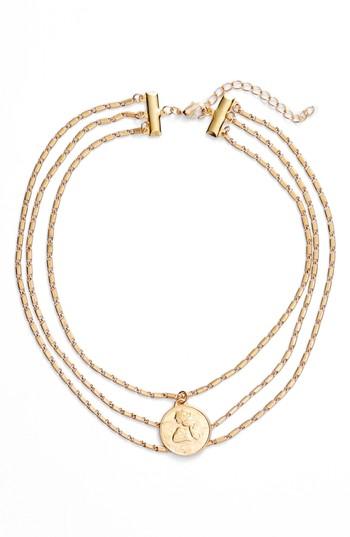 Women's Frasier Sterling Sweets Prelayered Angel Coin Necklace