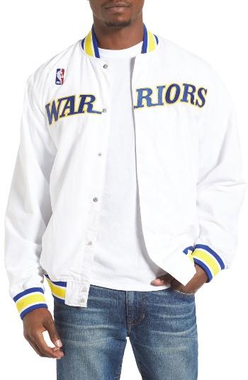 Men's Mitchell & Ness Golden State Warriors Tailored Fit Warm-up Jacket