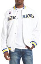 Men's Mitchell & Ness Golden State Warriors Tailored Fit Warm-up Jacket