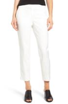 Petite Women's Vince Camuto Double Weave Crop Flare Pants P - White