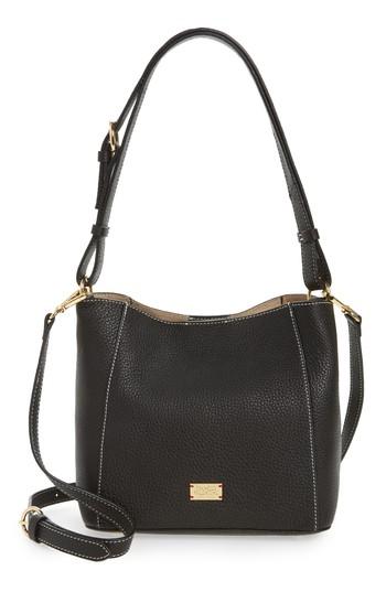 Frances Valentine Small June Leather Hobo - Black