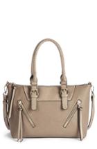 Sole Society Girard Faux Leather Satchel - Beige