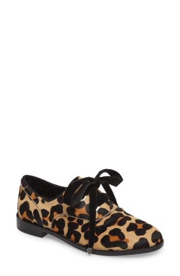 Women's Shellys London Frankie Genuine Calf Hair Oxford Eu - Brown