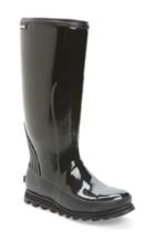 Women's Sorel Joan Glossy Rain Boot, Size 6.5 M - Black