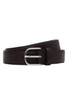 Men's Club Monaco Leather Belt - Dark Brown