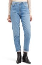 Women's Topshop Light Denim Mom Jeans W X 30l (fits Like 27w) - Blue