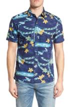 Men's Kahala Sea Flight Trim Fit Sport Shirt - Blue