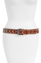 Women's Isabel Marant Etoile Rica Studded Leather Belt - Brown