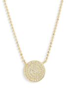 Women's Bony Levy 'aurora' Diamond Pave Circle Pendant Necklace (nordstrom Exclusive)