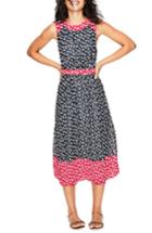 Women's Boden Sylvie Print Sleeveless Dress - Blue