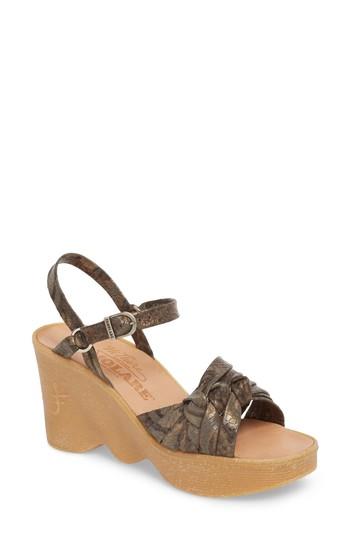 Women's Famolare Knot So Fast Wedge Sandal M - Yellow