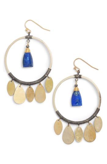 Women's Nakamol Design Hoop Drop Earrings