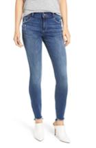 Women's Dl1961 Florence Instasculpt High Waist Raw Step Hem Skinny Jeans - Blue