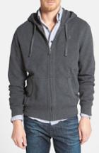 Men's Nordstrom Full Zip Pique Knit Hoodie