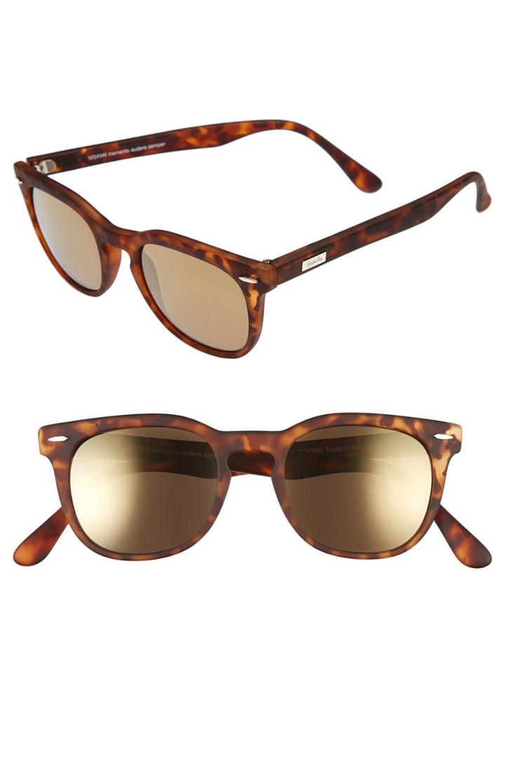 Women's Spektre 'memento Audere Semper' 48mm Sunglasses - Matte Tortoise/ Gold Mirror