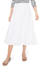Women's Boden Seamed Everyday Skirt - White