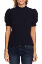 Women's Cece Poodle Sleeve Mock Neck Sweater, Size - Blue