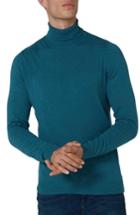 Men's Topman Cotton Turtleneck Sweater, Size - Blue