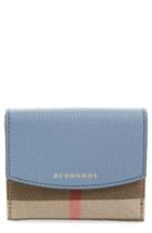 Women's Burberry Luna French Wallet - Blue