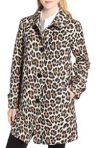 Women's Kate Spade New York Leopard Print Water Repellent Coat