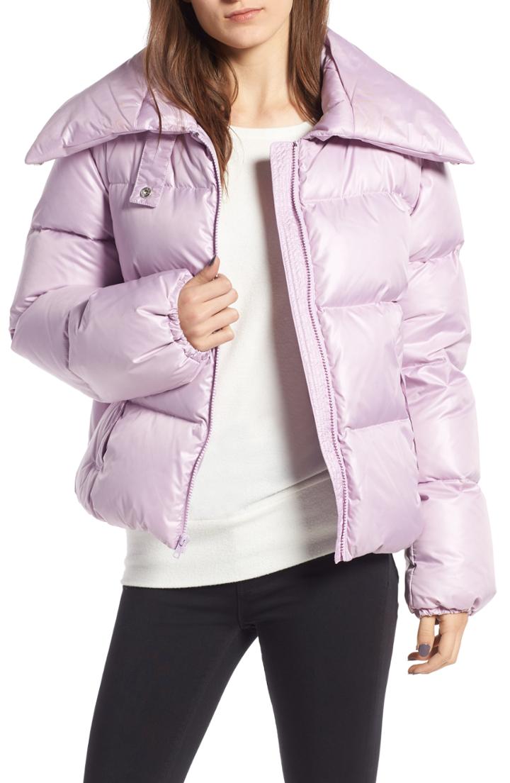 Women's Kendall + Kylie Puffer Jacket - Purple