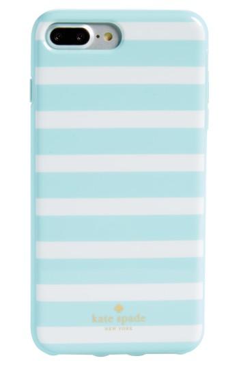 Kate Spade New York Fairmount Square Stripe Iphone 6/7 & 6/7 Case - Blue