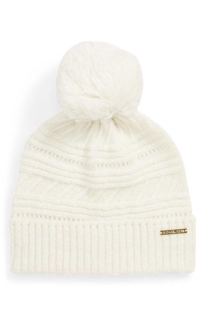 Women's Michael Michael Kors Mix Pompom Beanie -
