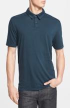 Men's James Perse Slim Fit Sueded Jersey Polo (m) - Green