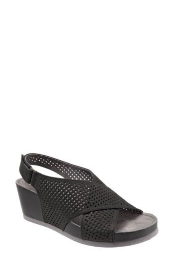 Women's Softwalk Hansford Wedge Sandal .5 M - Black