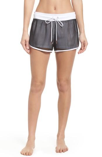 Women's Onzie Mesh 2-in-1 Mesh Shorts - White