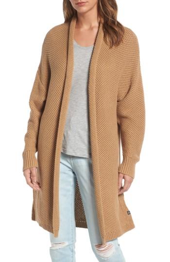 Women's Treasure & Bond Stitch Play Cardigan, Size - Brown