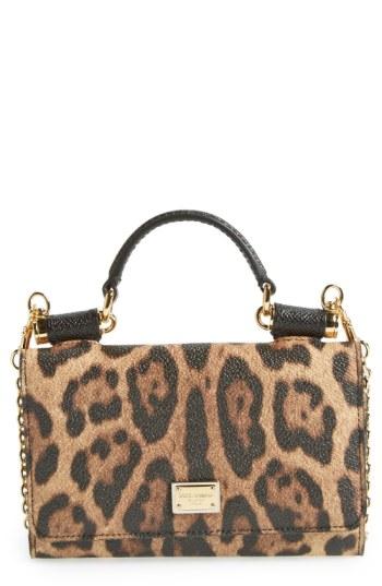Dolce & Gabbana Leopard Print Smartphone Wallet -