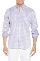 Men's Tailorbyrd Javion Regular Fit Check Sport Shirt, Size - Orange