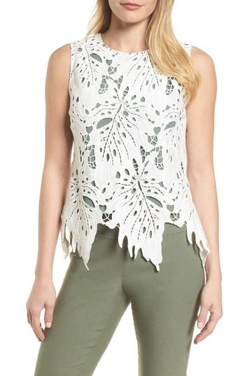 Women's Nic+zoe Falling Lace Top - Beige
