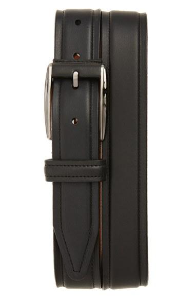 Men's Nordstrom Men's Shop Leather Belt - Black