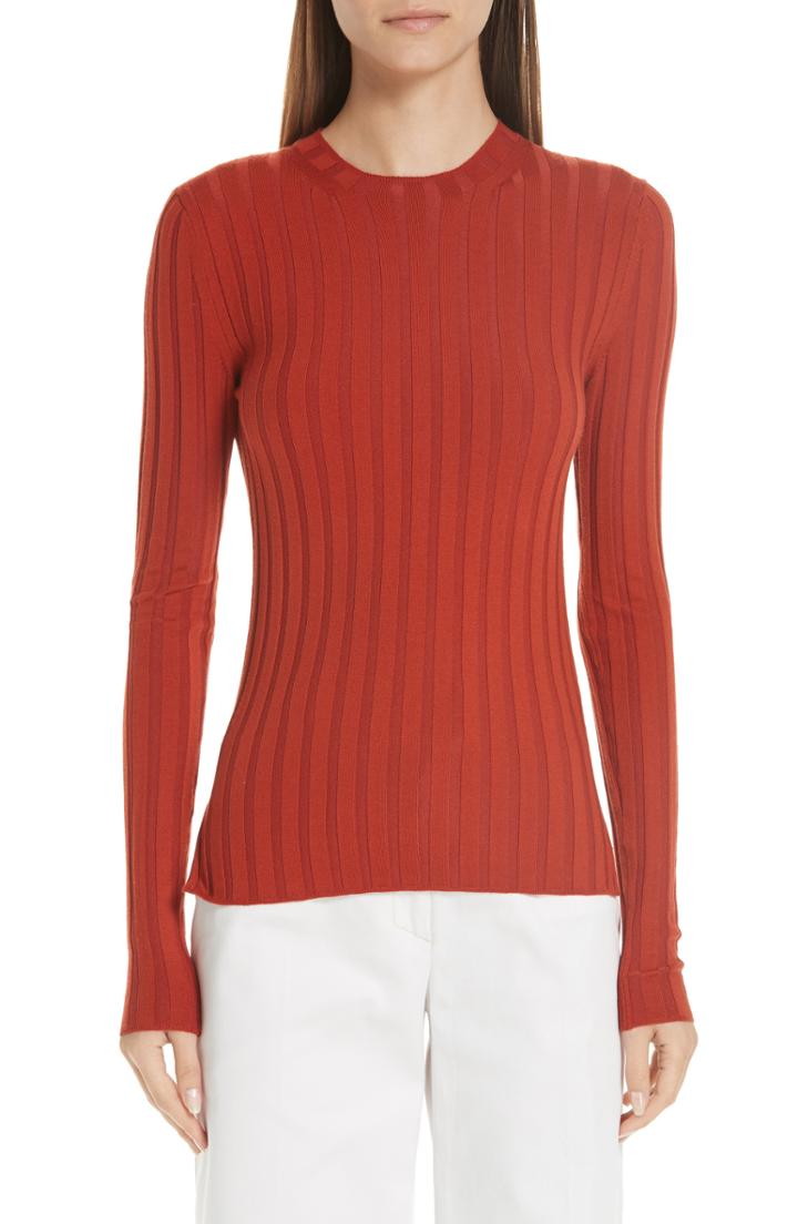 Women's Acne Studios Ribbed Wool Blend Sweater