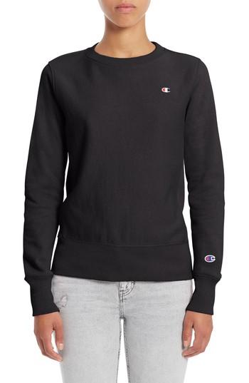 Women's Champion Reverse Weave Crewneck Sweatshirt - Black