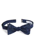 Men's Calibrate Botanical Paisley Silk Bow Tie, Size - Blue