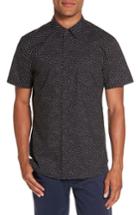 Men's Paige Becker Dot Print Woven Shirt, Size - Black
