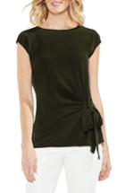 Women's Vince Camuto Tie Front Blouse, Size - Green