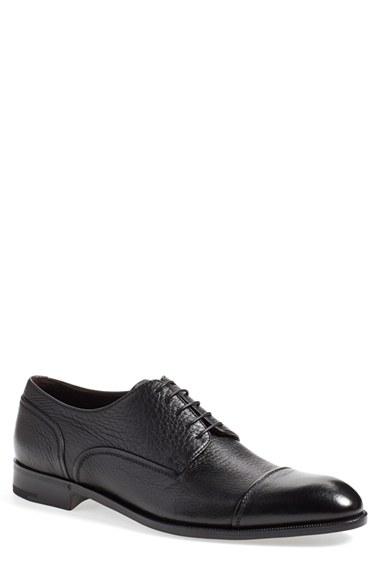 Men's Ermenegildo Zegna Cap Toe Derby Us / 6uk - Black