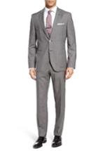 Men's Boss Janon/lenon Trim Fit Solid Wool Suit