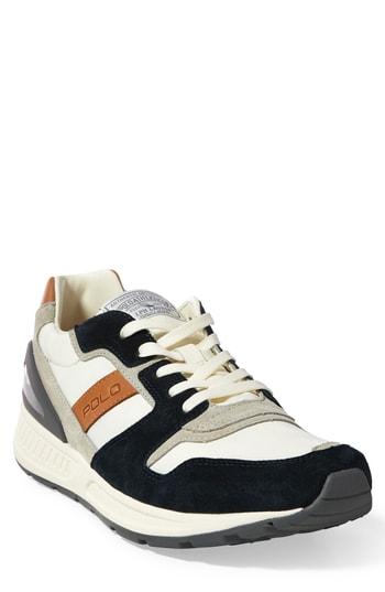 Men's Polo Ralph Lauren Train 100 Retro Sneaker .5 D - Blue