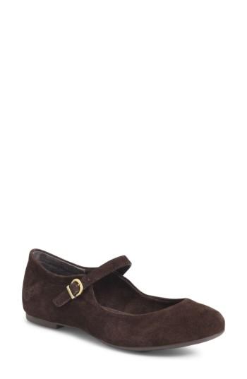 Women's B?rn Arnor Mary Jane Flat .5 M - Brown