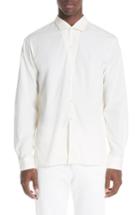 Men's Lemaire Spread Collar Shirt Eu - White
