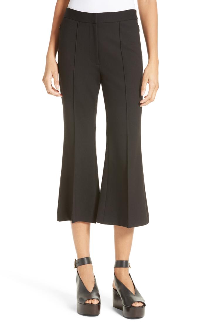 Women's Tibi Flared Crop Ponte Pants