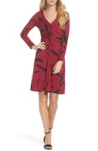 Women's Leota Faux Wrap Dress - Red